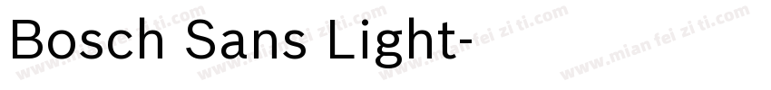 Bosch Sans Light字体转换